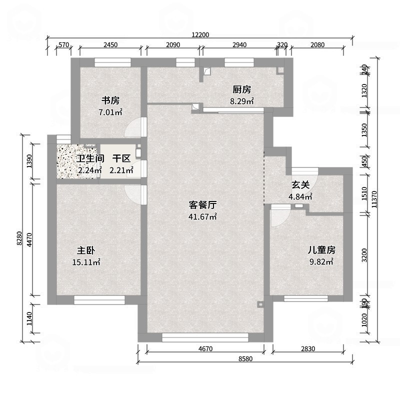艺雅丽-131平法式 -户型图概览
