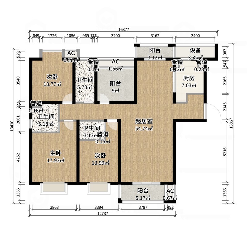 珈源工作室-现代简约。后现代-户型图概览
