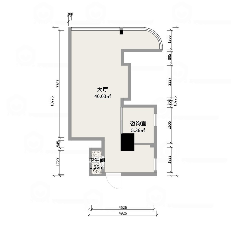 李青越-264平法式中古美容室-户型图概览