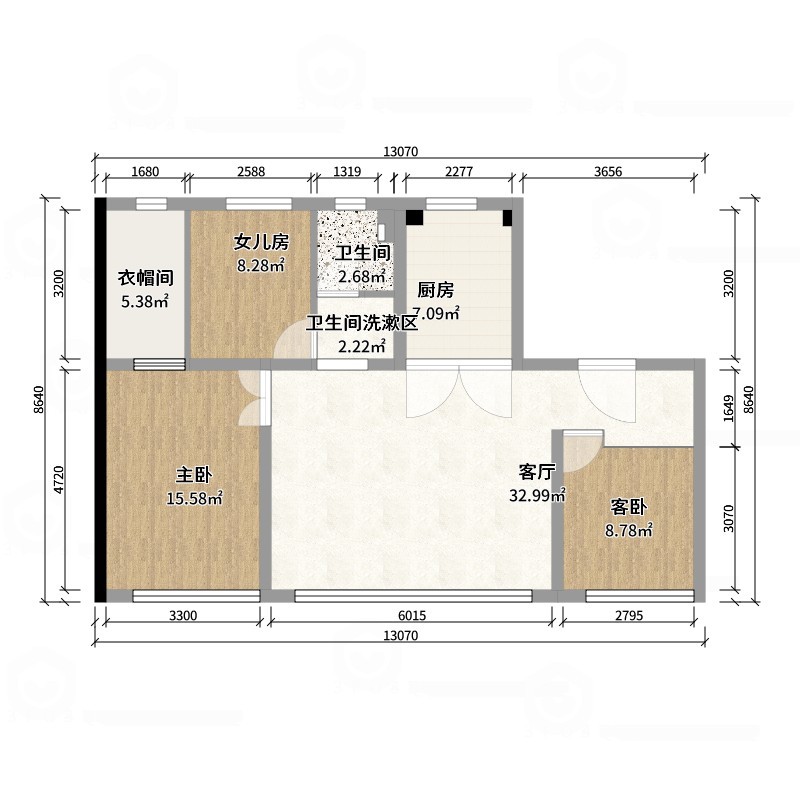 此效果图简单参考-翡丽雅境-户型图概览