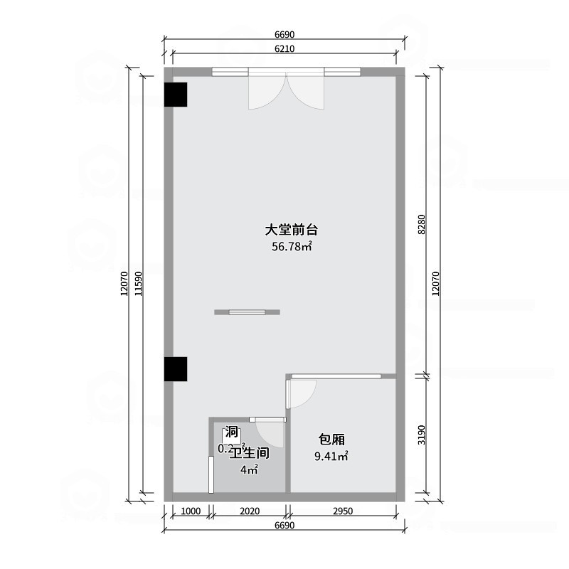 设计师珂源-金地悦海湾新中式360㎡茶楼-户型图概览