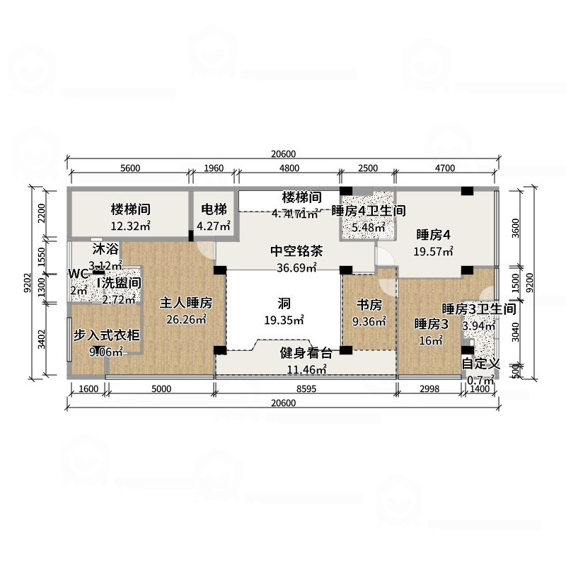 神马云在线-自建房。复式-户型图概览