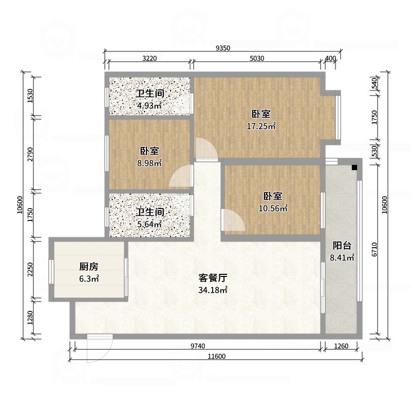 壹诺设计工作室-现代意式 -户型图概览