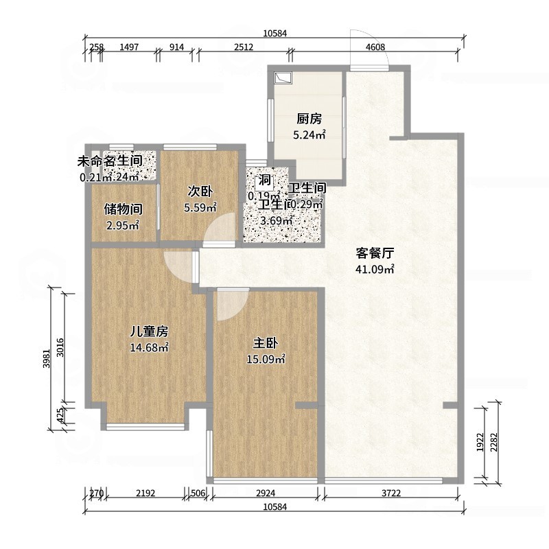 壹诺设计工作室-日式风-户型图概览