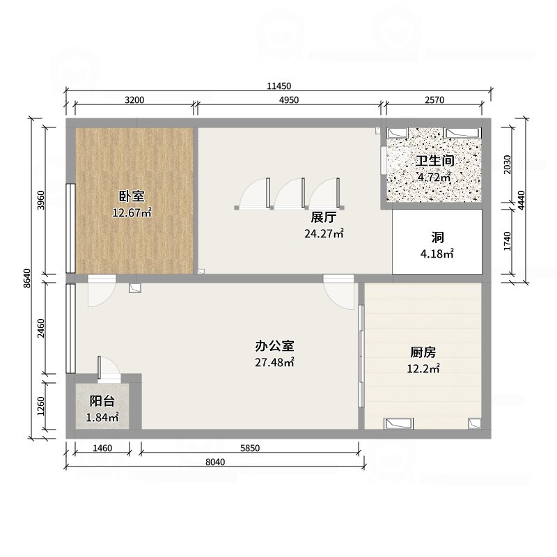 陈晓琛-Pat.Chen‘s Office-户型图概览