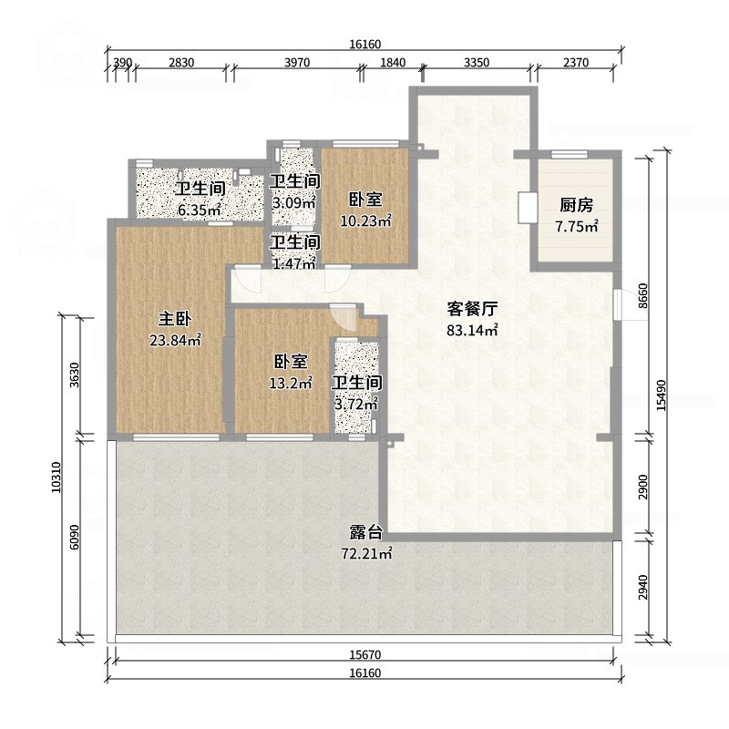 新会海悦东晟户型图图片