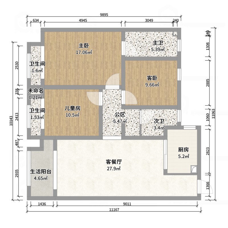 设计-男孩-蓝岸明翠3号楼克莱因蓝-户型图概览