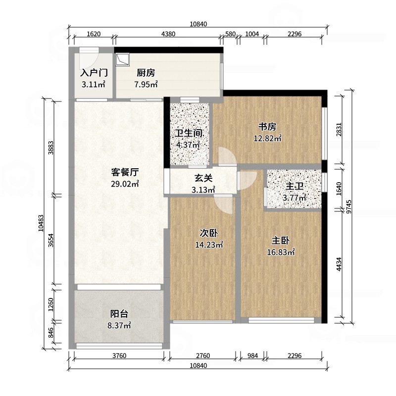 罗星莉-雅韵华居-户型图概览