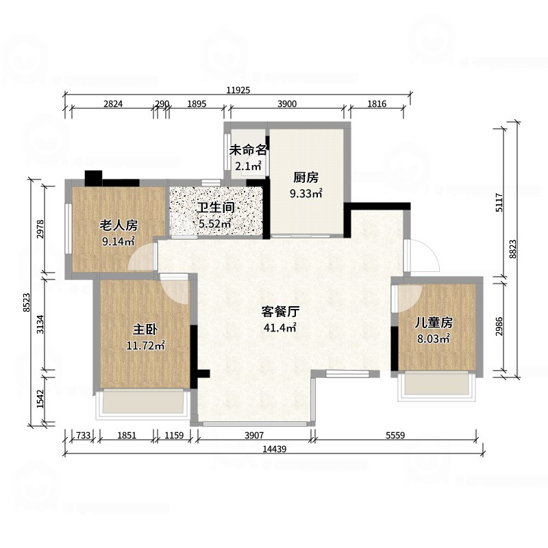 向红春qy-现代风-户型图概览