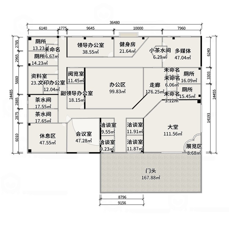 1yyAW-反传统潮玩工作室-户型图概览