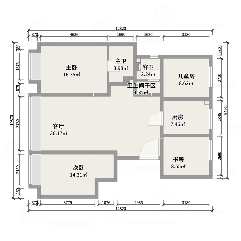 熙红印户型图片