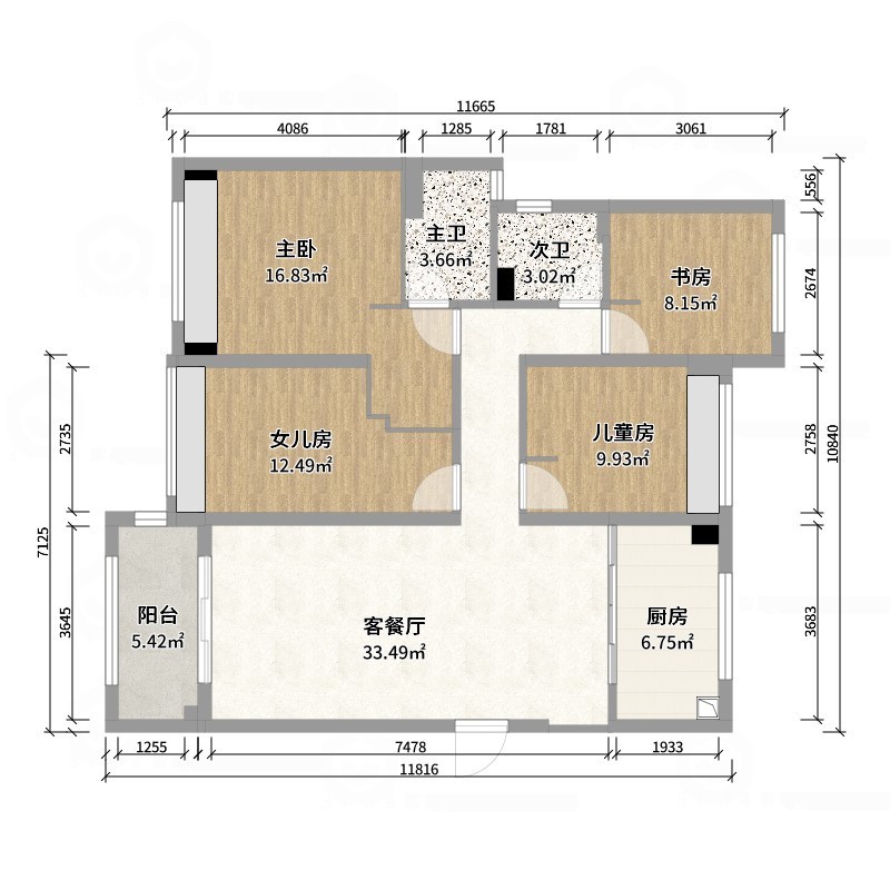 衢州公馆户型图片