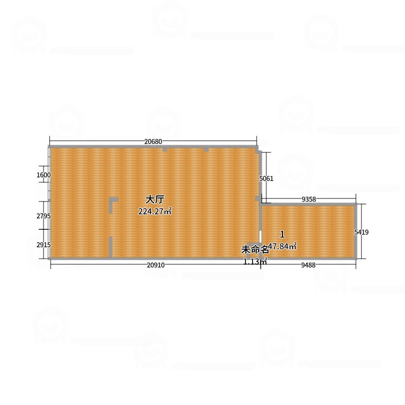 饭店户型图图片