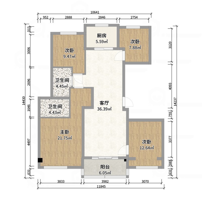 橡树澜湾户型图图片