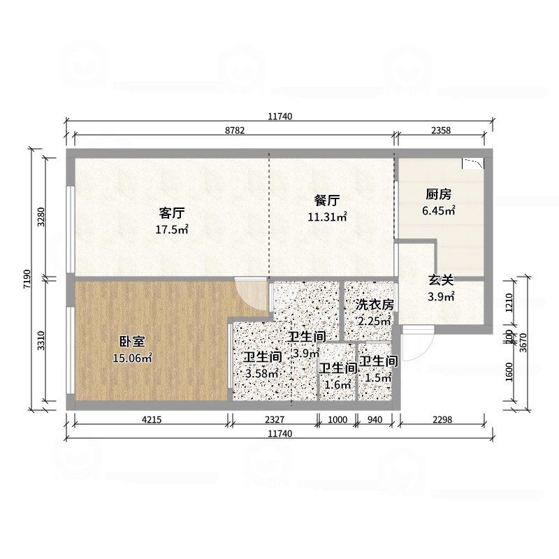 北京阿玛尼公寓户型图图片