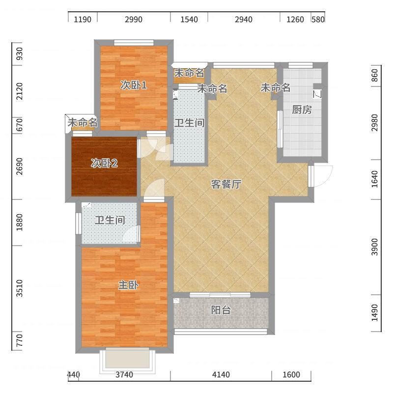 张福梅-现代简约||蓝城-户型图概览