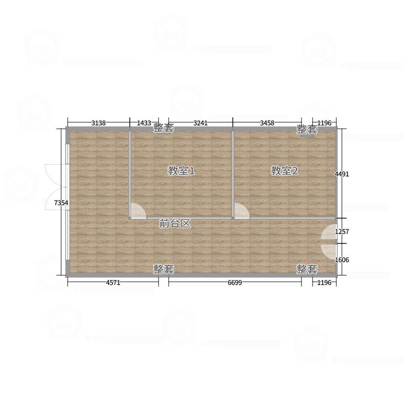 全景VIP设计-[巴黎夜雨]-两层美术培训学校-户型图概览