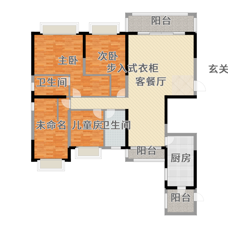 九江户型图 联泰万泰城户型图           建筑面积:191m²