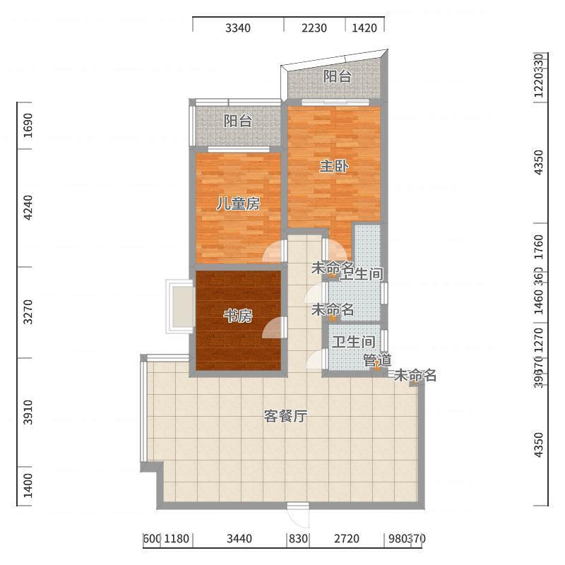 郑宇阳-北欧风|风过夏天-户型图概览