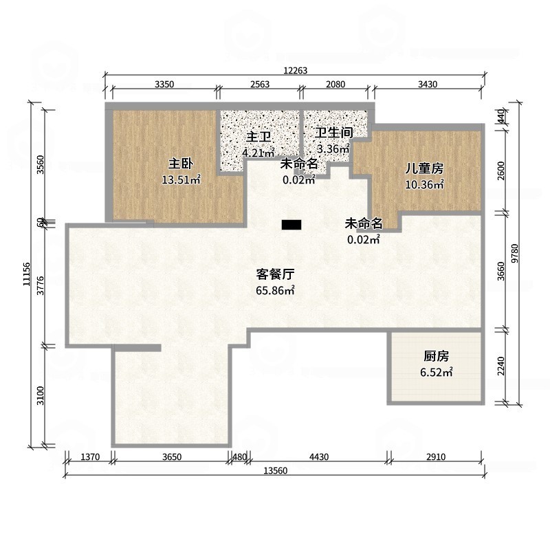 茶韵风轻-意式极简137平装修效果图