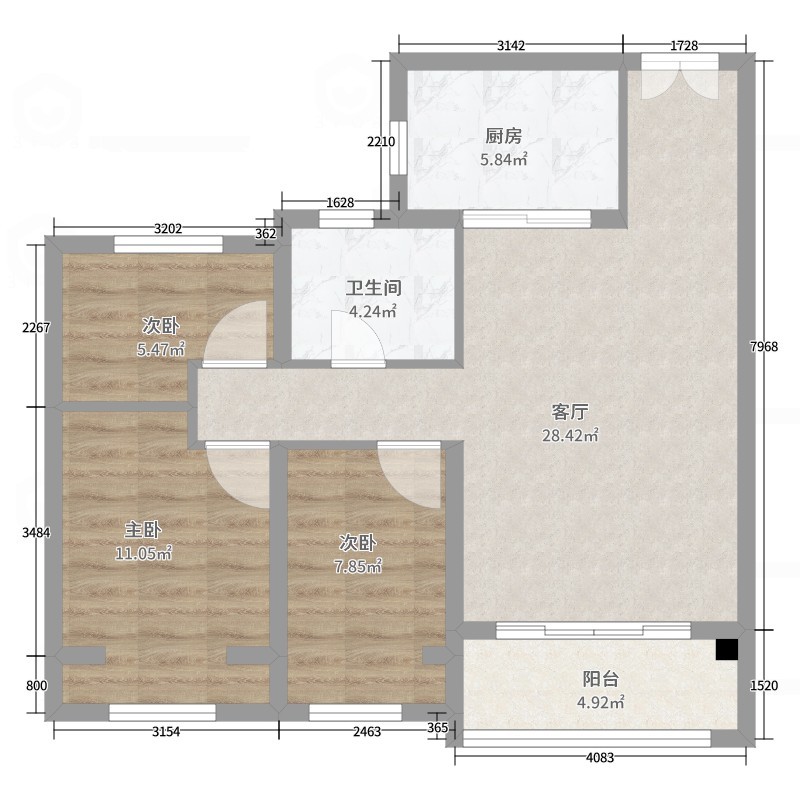 碧桂园名门时代城5-1-404-副本