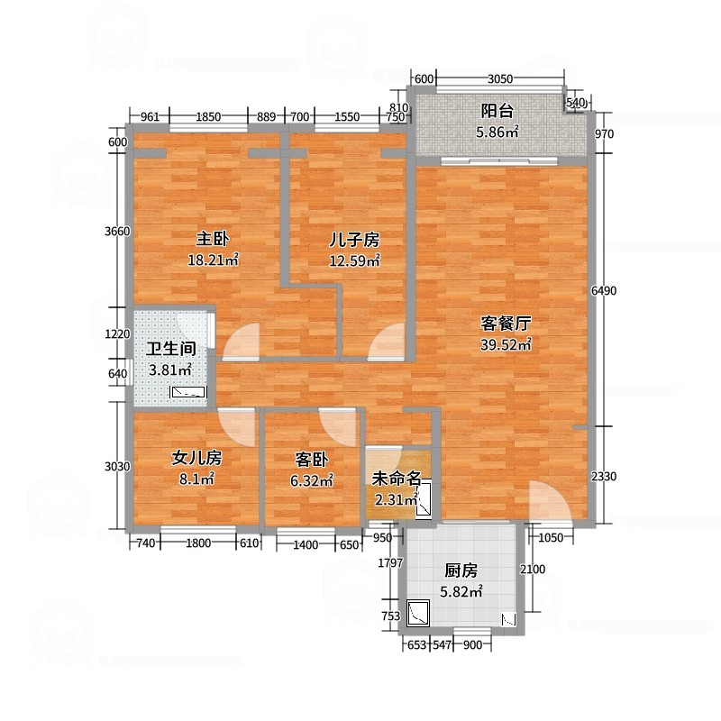 碧桂园西湖名城三号院4-1-3001 轻奢风格-副本