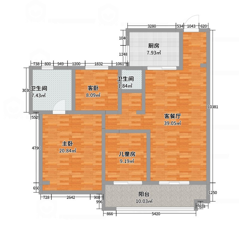 碧桂园西湖名城三号院4-1-3002 简约风格-榻榻米2-副本