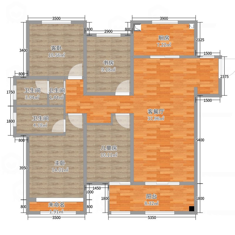 郑地东望5-601王老师140m²-轻奢2-副本