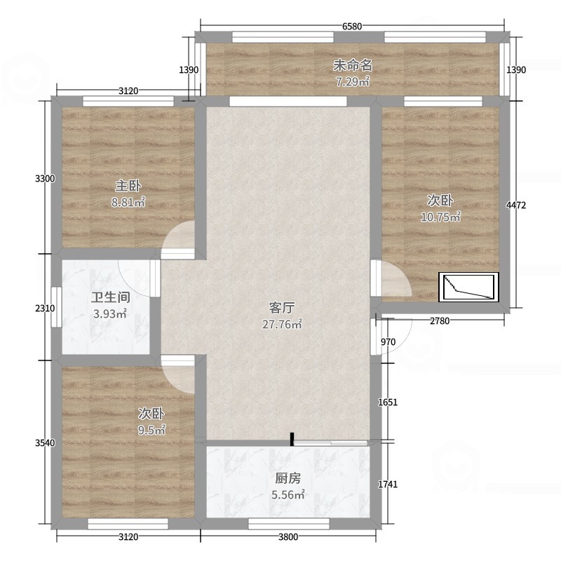 匠心鲁班15092099108-青岛莱西市奥润千禧之城一单元301装修效果图