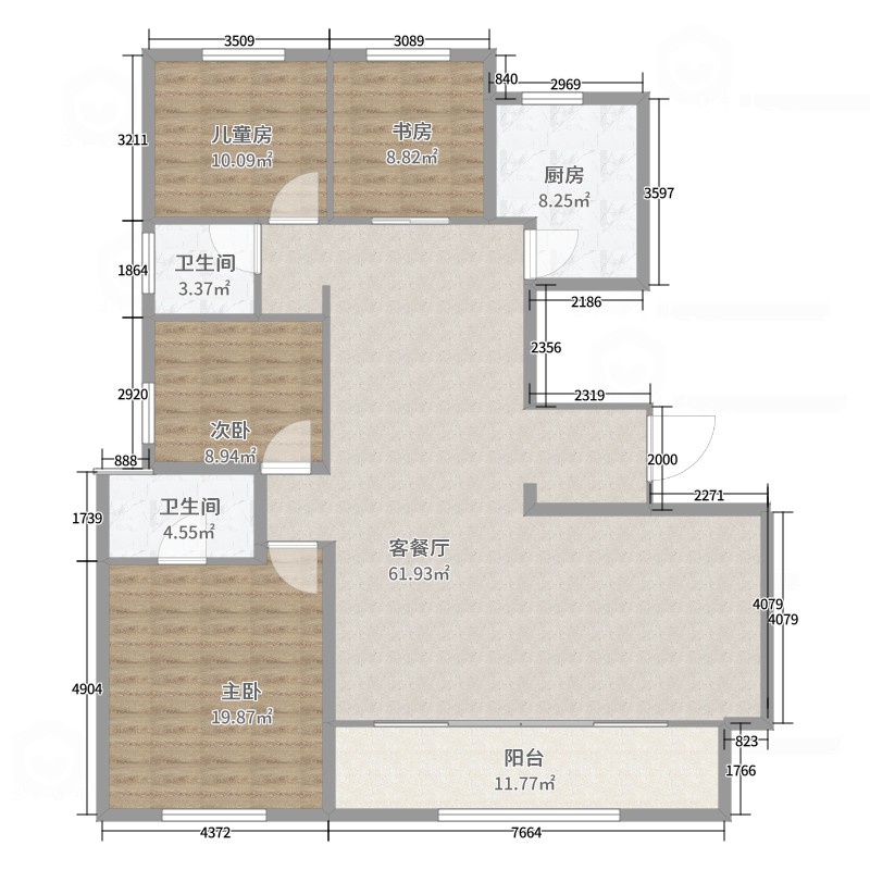 万科民安江山府C1-177m²
